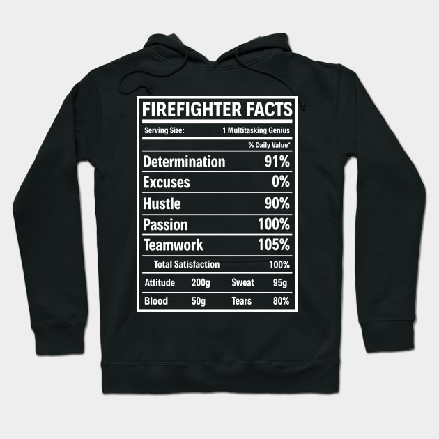 Firefighter Facts-Firefighter T Shirt Hoodie by Murder By Text